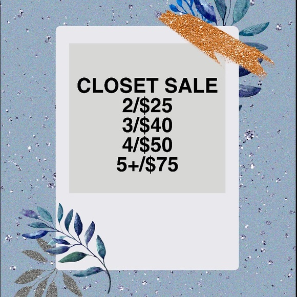 CLOSET SALE